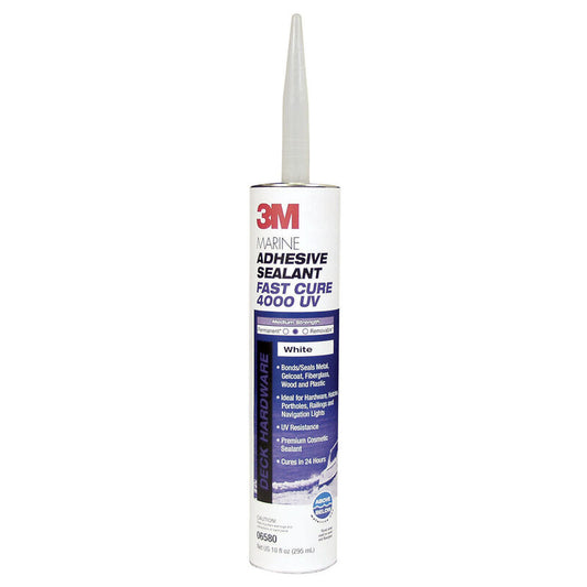 3M - 4000 UV Fast Cure Polyether Adhesive/Sealant, White, 10 oz. Cartridge